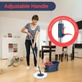 thumbnail image 6 of SUGARDAY Spin Mop and Bucket System with Wringer Set for Floors Cleaning, Red, 6 of 7