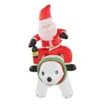 thumbnail image 3 of Oso de Papá Noel inflable de 6 pies ANGGREK con luces LED, 3 of 8