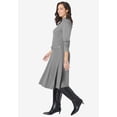 thumbnail image 3 of Jessica London Women's Plus Size Belted Cable Sweater Dress, 3 of 5