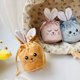 thumbnail image 5 of Bolsas de conejito de Pascua con orejas de conejo Bolsas de regalo de terciopelo suave Linda sonrisa de conejito Perfecta para dulces de azúcar Decoración de Pascua y embalaje de regalo, 5 of 5