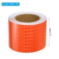 thumbnail image 2 of Unique Bargains Reflective Tape, 4' x 66 Ft Waterproof High Visibility Warning Safety Tape, Orange, 2 of 6