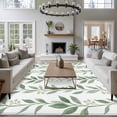 thumbnail image 3 of Eucalyptus Leaves Large Area Rugs 6x9 ft Spring Summer Watercolor Green Leaf Washable Rug Non Slip Indoor Carpet Absorbent Floor Mat for Living Room Bedroom Dining Room, 3 of 9