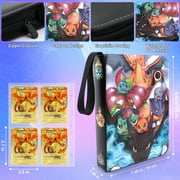 Trading Card Binder, 4-Pocket Album Holder Binder for TCG Game, Fits 400 Cards
