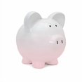 thumbnail image 2 of Child to Cherish Ombre Ceramic Piggy Bank, Pink, 2 of 4