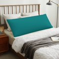 thumbnail image 4 of Bingfone Teal Print Body Pillow Cover Long Pillow Case with Zipper Decorative Bedding Pillowcase 20"x54" Soft Cushion Pillow Case for Bedroom, 4 of 7
