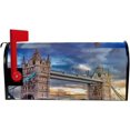 thumbnail image 5 of Coolnut Mailbox Cover London Tower Bridge Post Mail Box Cover Magnetic Mail Wraps Cover Standard Size 20.7" L x 18" W, 5 of 5