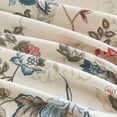 thumbnail image 4 of SLEEPBELLA Queen Size Comforter Set Teal & Red Botanical Pattern Printed on White 100% Cotton Fabric, Ultra Soft Microfiber Inner Fill 3Pcs Bedding Set, 4 of 6