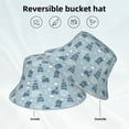 thumbnail image 2 of Bingfone Cute Hippopotamus Bucket Hat for Men Women,Packable Reversible Printed Sun Hats,Fisherman Outdoor Travel Hiking Beach Caps, 2 of 7