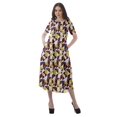 thumbnail image 4 of Moomaya Tenues d'Été Femmes Coton Flex Imprimées Robes Décontractées, 4 of 5