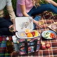 thumbnail image 5 of FORMRS Insulated Cooler Bag 24 Cans Capacity Soft Leakproof Lunch Box with Side Pockets, Ethereal Floral Harmony, 5 of 7