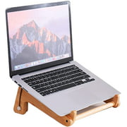 YESSART Adjustable Portable Wooden Laptop Stand Holder Riser for MacBook 13-15.6inch