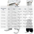 thumbnail image 6 of FRSASU Boy's Baggy Cargo Pants Elastic Drawstring Parachute Pants Casual Loose Fit Joggers Hiking Pants with Pockets White-A, 6 of 6