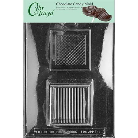 

Cybrtrayd Life of the Party D068 Square Pour Box Chocolate Candy Mold in Sealed Protective Poly Bag Imprinted with Copyrighted Cybrtrayd Molding Instructions
