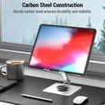thumbnail image 4 of yeacher 360° Rotatable Aluminum Alloy Tablet Stand with Adjustable Angle, Foldable Design for iPad & Tablets, Silver & Grey Options, Compact & Portable, 4 of 6
