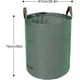 thumbnail image 2 of Heavy Duty Garden Waste Bags - 272 Litre - 3 Sacks - Bonus 1 Pair Gardening Gloves - Industrial Fabric And Handles - Green/garden Waste Sacks, Reusabl, 2 of 5