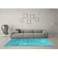 thumbnail image 3 of Ahgly Company Indoor Rectangle Persian Light Blue Traditional Area Rugs, 7' x 10', 3 of 4