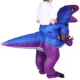 thumbnail image 4 of Party Clothing, Polyester Fabric Dinosaur Lightweight Inflatable Costume, For Adults Kids X115 Blue And Purple, 4 of 8