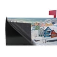 thumbnail image 4 of Ryvnso Mailbox Cover Magnetic Buildings in Winter Mailbox Wrap Large Size 25.5x21 Inch, 4 of 8