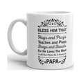 thumbnail image 2 of Bless Him That Hugs and Prays To All that Matter He is Known as Papa Coffee Tea Ceramic Mug Office Work Cup Gift 11 oz, 2 of 3