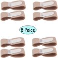 thumbnail image 2 of JUNWELL 8 Pack Broken Toe Wraps  Fabric Toe Splint Toe Cushioned Bandages Finger Protectors Straightener Hammer Toe Separators, 2 of 7