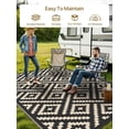 thumbnail image 2 of Outdoor Rug x Reversible Mats Outdoor Area Rug Plastic Straw Rug Geometric Rv Mat for Patio Camping Rv Picnic Backyard Deck Balcony Porch Beach Trailer ( ), 2 of 7