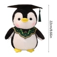 thumbnail image 3 of Plush Penguin Stuffed Animal Doll for Man Women Girls Boys Graduation Congratulatory Party Gifts, 8.7in, 3 of 6
