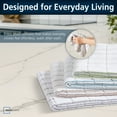 thumbnail image 5 of Mainstays Microfiber Kitchen Towels, Absorbent Cleaning Cloths, 15" x 25" White 4 pack, 5 of 10