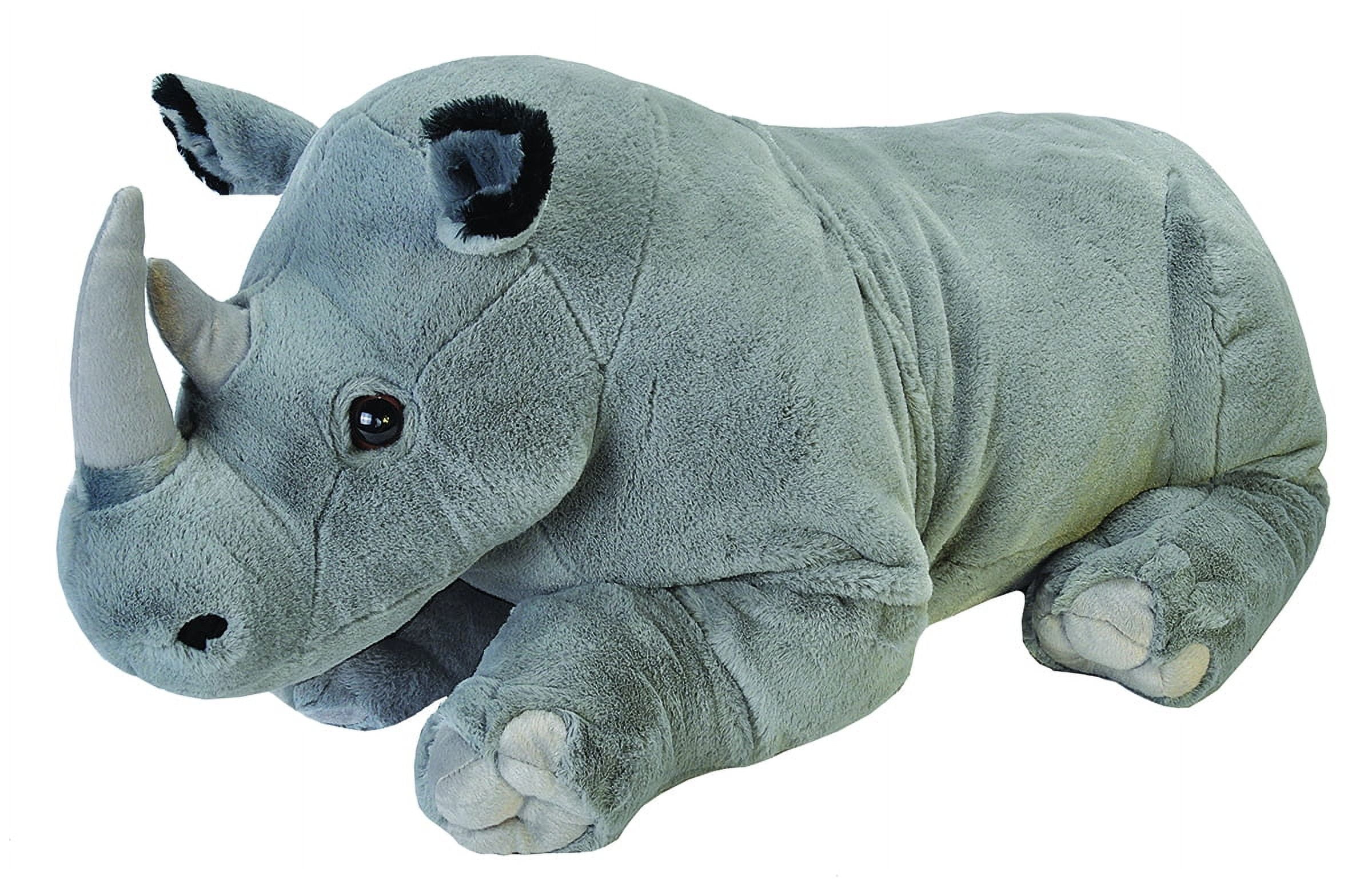 Cuddlekins Jumbo Rhino Plush Stuffed Animal by Wild Republic, Kid