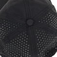 thumbnail image 3 of Women's Perforated Sports Baseball Cap Stylish Anti-UV Sun Protection Hat - Medium, Black, 3 of 7