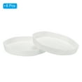 thumbnail image 3 of Uxcell 7.4" Plastic Hexagonal Round Planter Pot Saucer Flower Drip Tray, White 6 Pack, 3 of 6