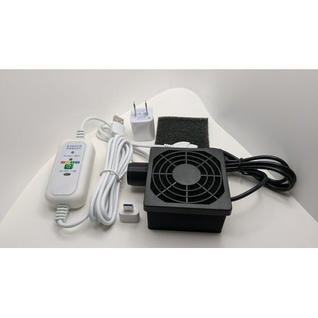CPAP Hose Dryer with Filter Compatible with CPAP and BIPAP Hoses, USB Powered and Nearly Silent. (Include Both AC Adapter and Speed Control/Timer), Black