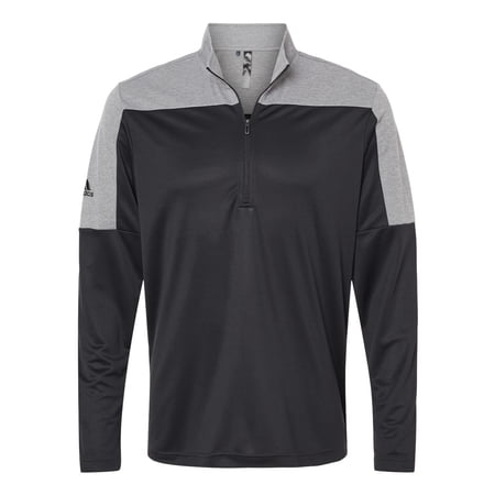 Adidas Mens Lightweight Quarter-Zip Pullover, S, Black Grey Three Melange |  Walmart Canada