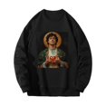 thumbnail image 2 of Flash Deal! Sweat à Capuche Sportif Col Rond pour Hommes et Femmes en Solde Tous Articles en Liquidation Or L, 2 of 4