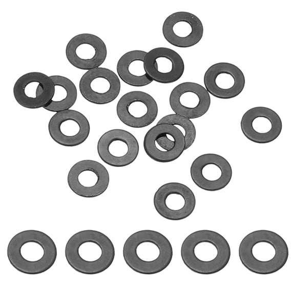 124PCS M2 Stainless Steel Washers, M2x5x0.3mm Flat Washers Metal Crush Washer Metric Sealing Washers Assortment Kit 304 Stainless Steel Gasket Ring for Screws Bolts Automotive