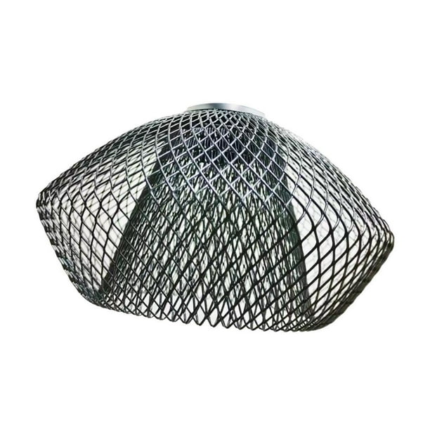 Pantalla de alambre de hierro para lámpara colgante, lámpara de pie, lámpara de techo, lámpara colgante negro