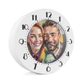 thumbnail image 3 of Seyotauo Customizable Digital Alarm Clock with Silent Sweep Movement, Personalized Photo Display, Modern Geometric Design, 5.75" x 2.17" x 3.94", Bedside Desk Decor for Home Office Gift, 3 of 9