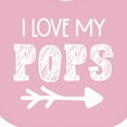 thumbnail image 4 of Inktastic I Love My Pops with Arrow Boys or Girls Baby Bib, 4 of 4