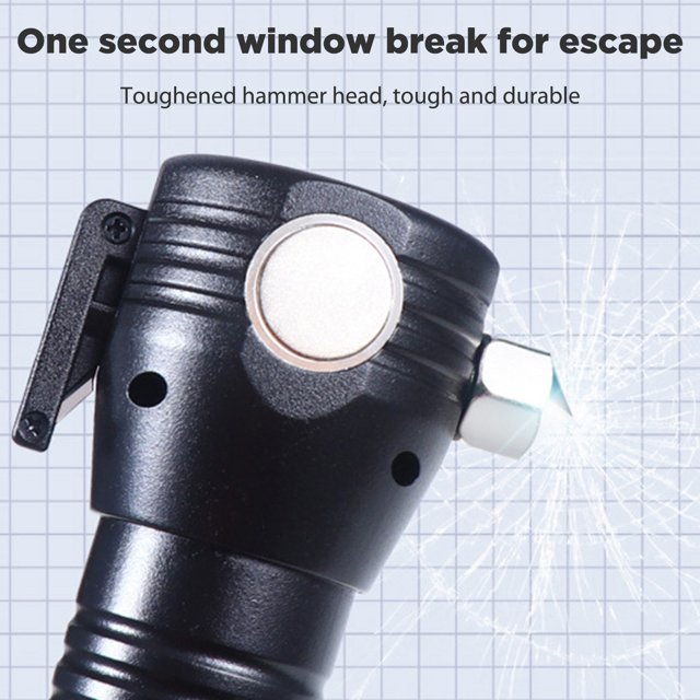 Lámpara De Camping Cortador de cinturón de seguridad con luz para acampar 8 en 1 herramienta de iluminación portátil magnética fuerte USB Sywqhk Para Estrenar