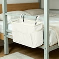 thumbnail image 6 of Ouuluon Bedside Caddy Organizer, Thick Tool-Free Dorm Bedside Caddy, 15x8in Beige Storage Bag with Water Bottle Holders for Dorm Bunk Beds Bedroom, 6 of 7