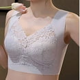 thumbnail image 2 of fatyb Women's Wireless Lace Bras Full Coverage Push up Pullover Bras Comfort Everyday Bras Sleepwear, 2 of 5