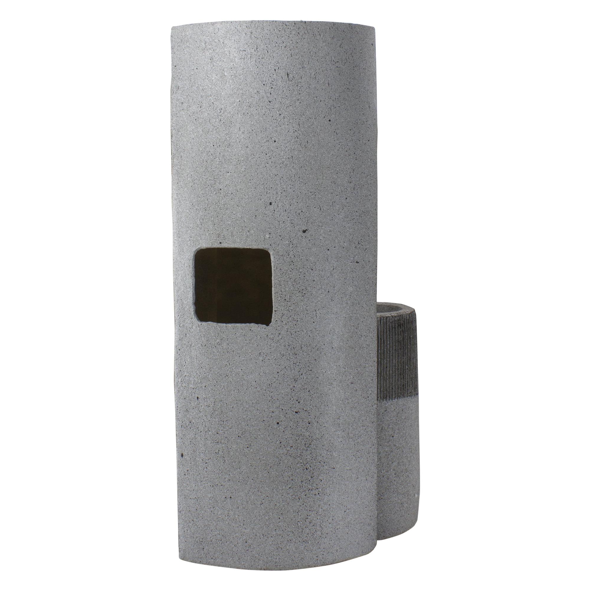 Northlight Speckled Modern Style 3-Tier Rainfall Outdoor Water Fountain - 24" - Gray
