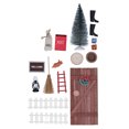thumbnail image 2 of 1/12 1/6 Christmas Fairy Door Kit Crafted Exquisite Cute Colourful Miniature Wooden Dollhouse Door Kit, 2 of 5