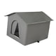 thumbnail image 5 of Casa para gatos al aire libre, cueva impermeable para gatitos, casa para perros, refugio para gatos callejeros. Gris S, 5 of 9