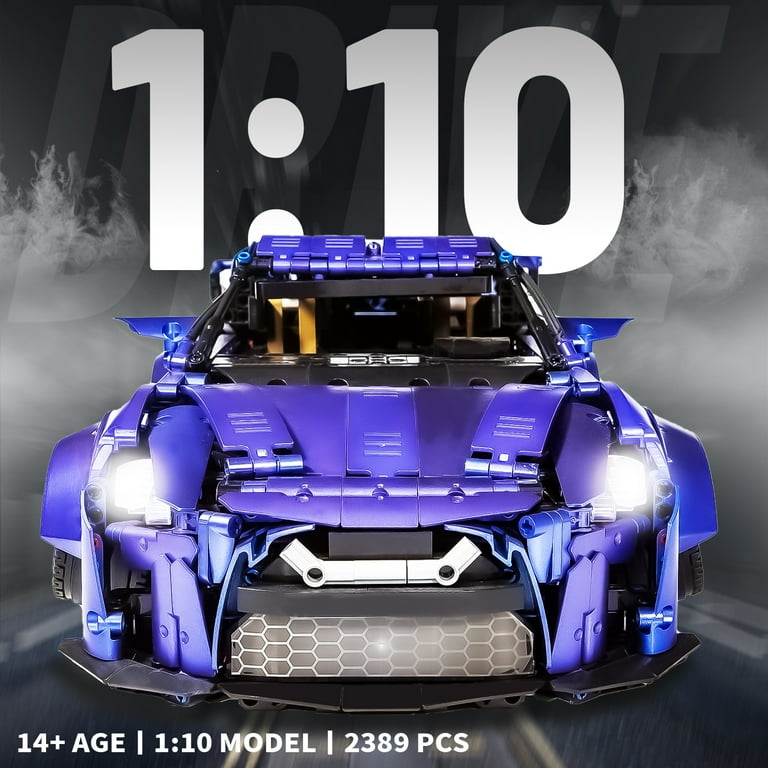 RSR Best☆1 bB QNC20 QOQ 1:10 Scale Supercar Building Blocks Toys - With Lifelike