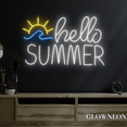 thumbnail image 4 of Glowneon Hello Summer Neon Sign, Summer Beach Led Sign, Beach Light, 4 of 4