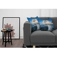 thumbnail image 3 of Ambesonne Winter Throw Pillow Cover 2 Pack, Lake Baikal in Siberia, 24", Blue Caramel White, 3 of 5