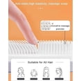 thumbnail image 3 of Self Cleaning Anti Static Hair Brush with Retractable Bristles for Smooth Finish and Scalp Massage (Grey), 3 of 4