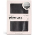 thumbnail image 5 of Kitsch Satin Pillowcase, Classic, 600 Thread Count, Charcoal, Queen, 5 of 9