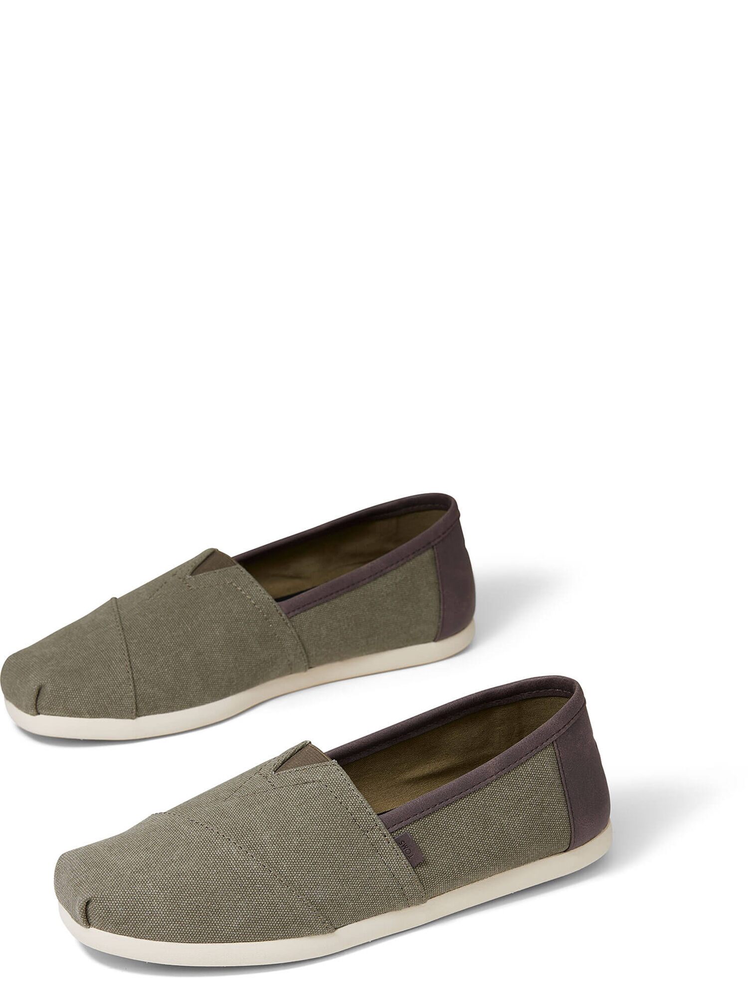 TOMS Men's Washed Canvas Classic Slip-On Shoes ft. Ortholite - image 2 of 3
