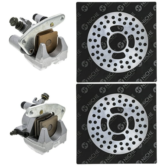 Niche Front Brake Rotor Caliper Kit for Yamaha Banshee Warrior 350 ATV MK1007980